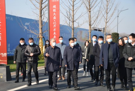 萧山区区长姜永柱一行视察调研公司设计施工的区浦南未来社区工程